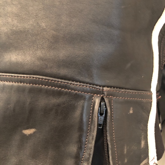 Rocket Girl Genuine Leather Padded Motorcycle Jacket - Picture 4 of 6